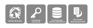 Web-Based, Access Levels, Database Development, Report Generator