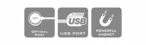 Optical Port, USB Port, Powerfull Magnet